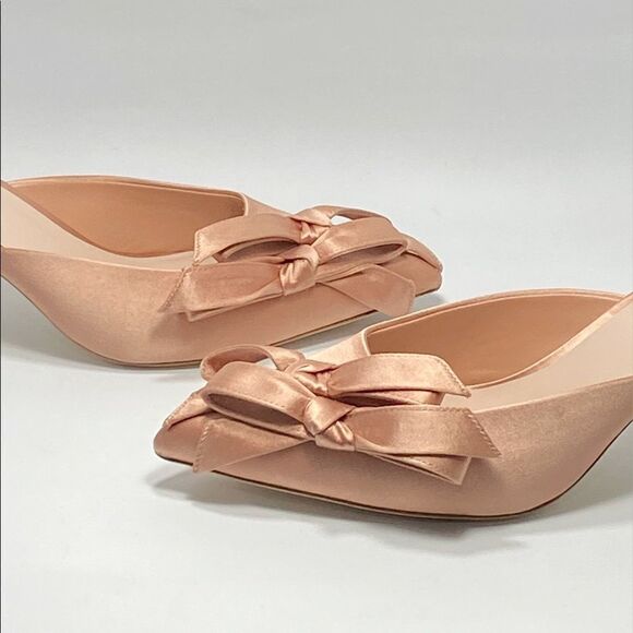 Loeffler Randall Double-Bow Satin Mules size 10.5 - Picture 9 of 12